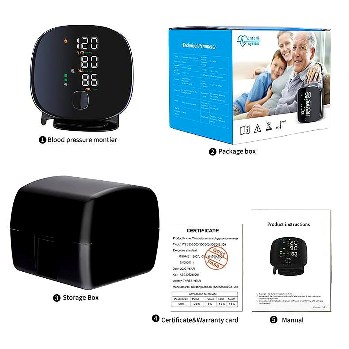 SmartCare Rechargeable Blood Pressure Monitor