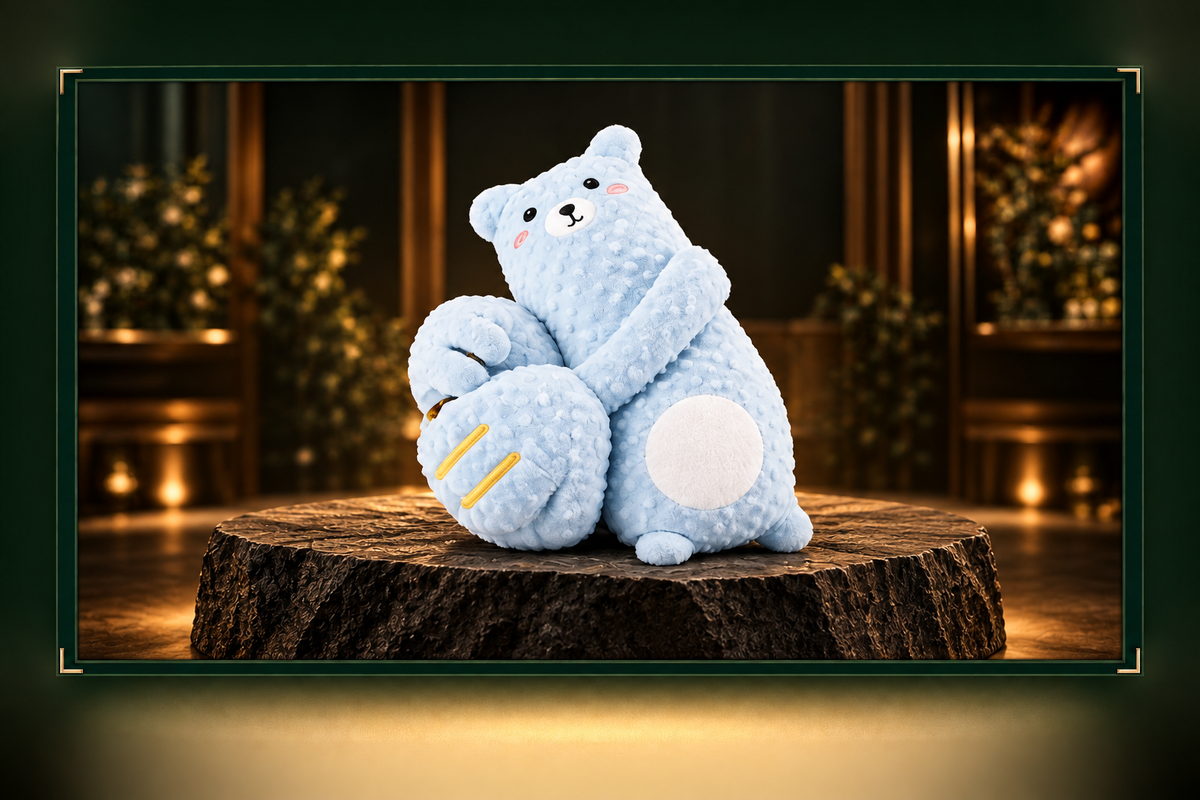 Plush Baby Sleep Soother with Gentle Patting & Music